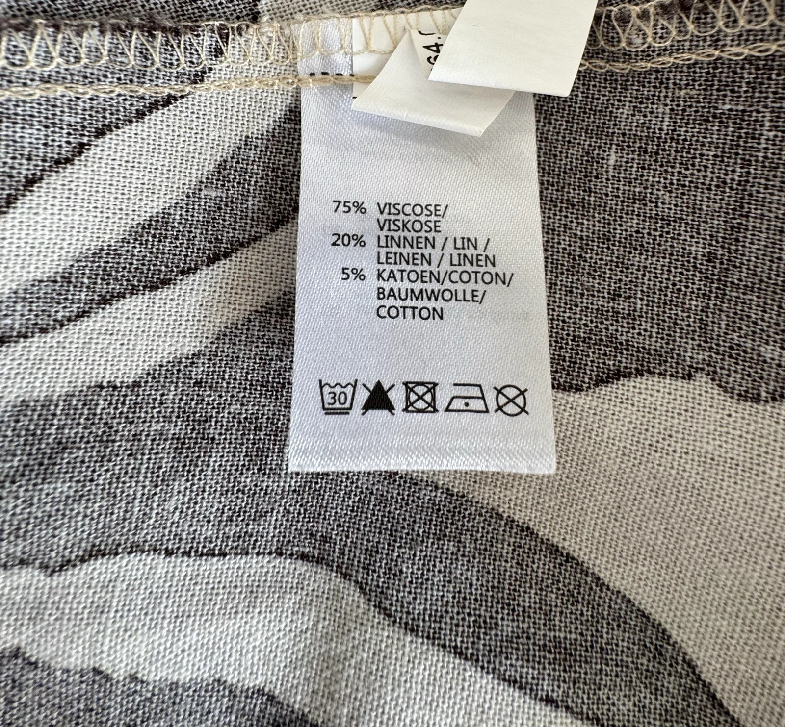 Linea Loressi zebraprint jurk maat 40 linnenmix – photo 12
